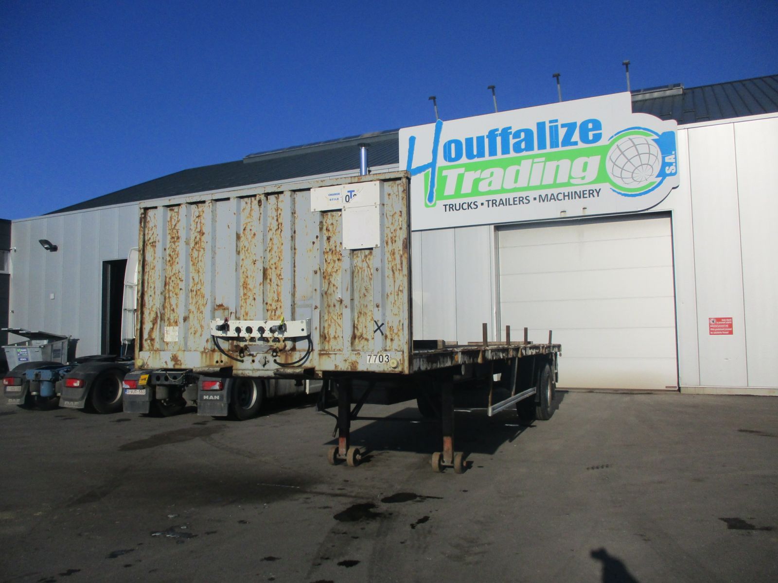 Vente occasion Remorque - TRAILOR   Plateau (Belgique - Europe) - Houffalize Trading s.a.