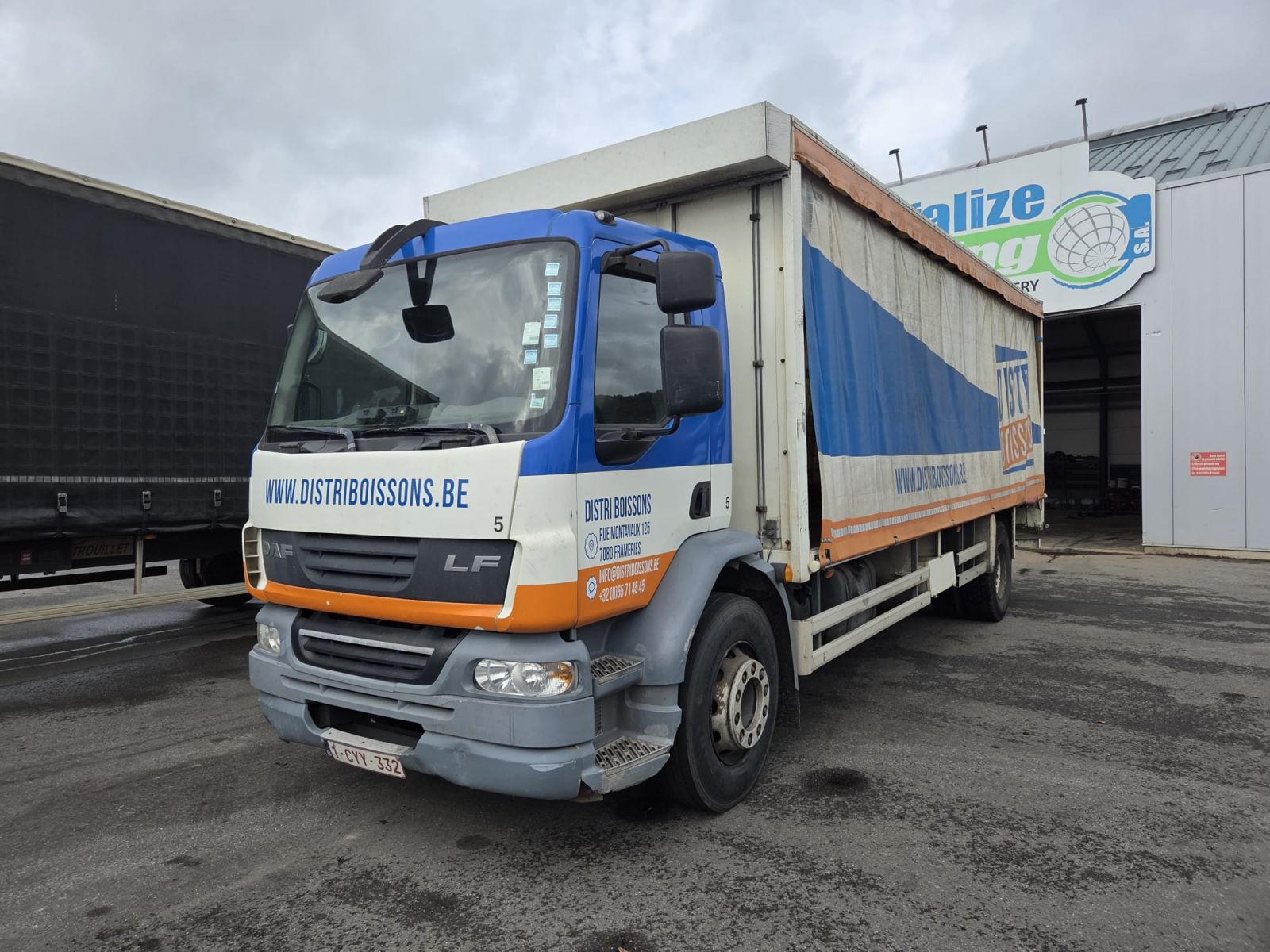 Vente occasion Porteur - DAF FA LF55  Porteur b?ch? (Belgique - Europe) - Houffalize Trading s.a.
