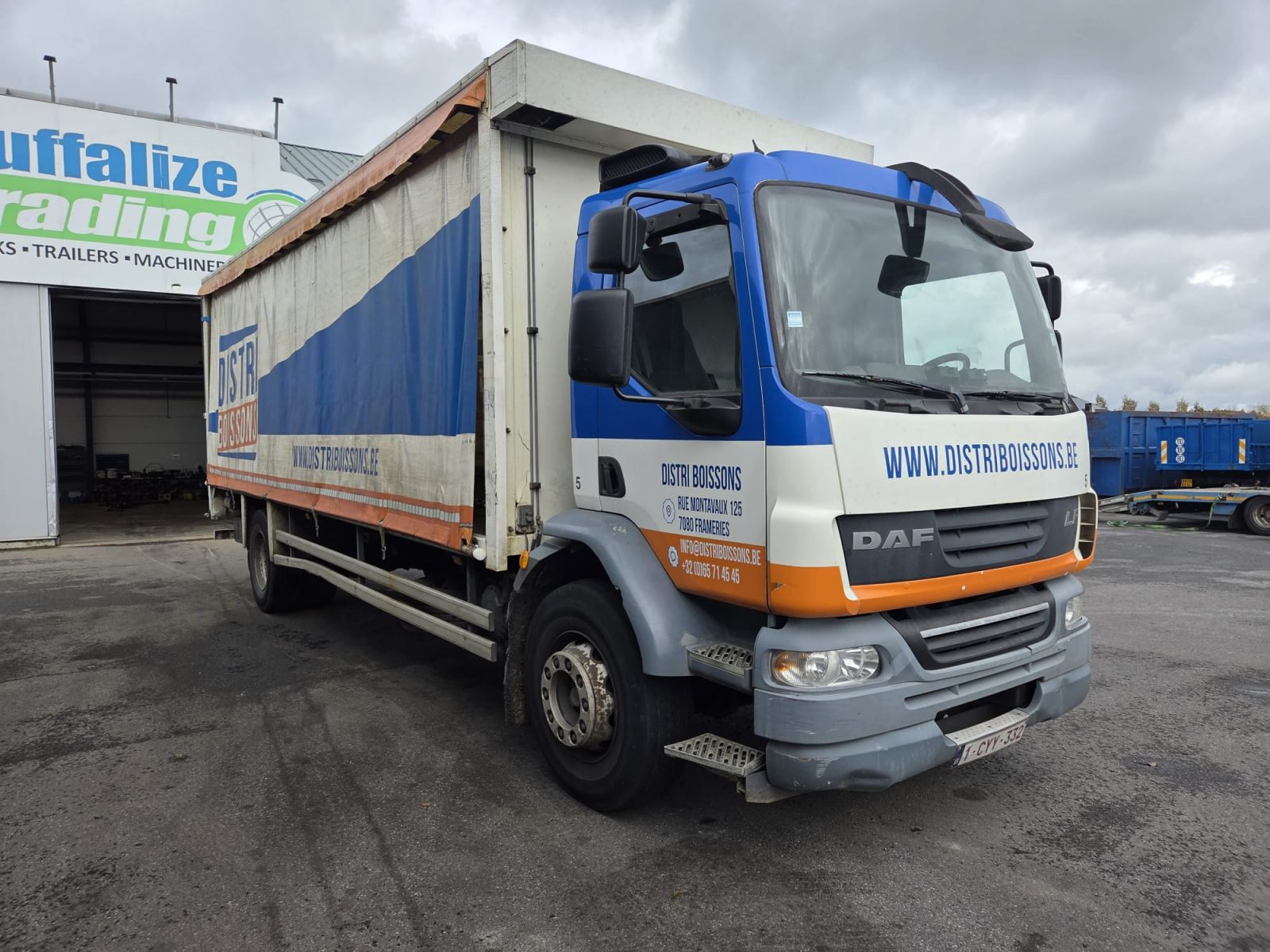 Vente occasion  Porteur - DAF FA LF55  Porteur b?ch? (Belgique - Europe) - Houffalize Trading s.a.