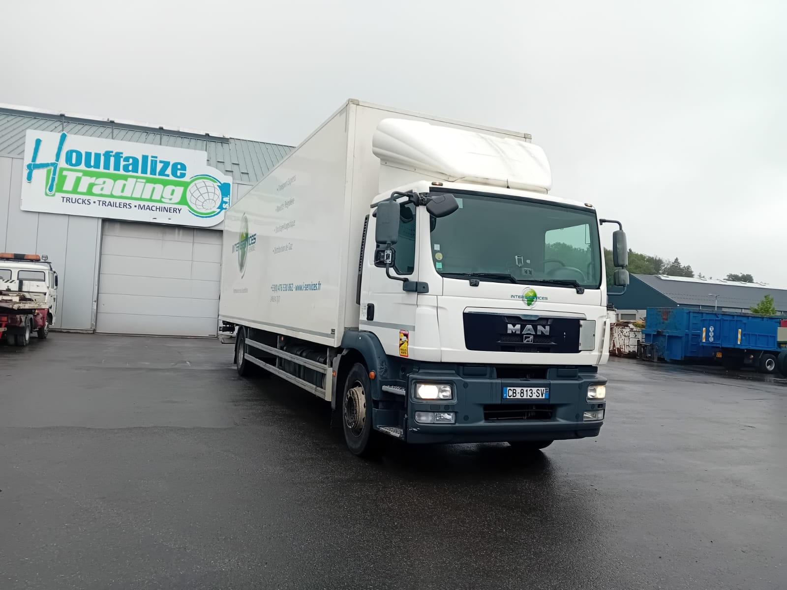 Vente occasion Porteur - MAN TGM 340 FOURGON (Belgique - Europe) - Houffalize Trading s.a.