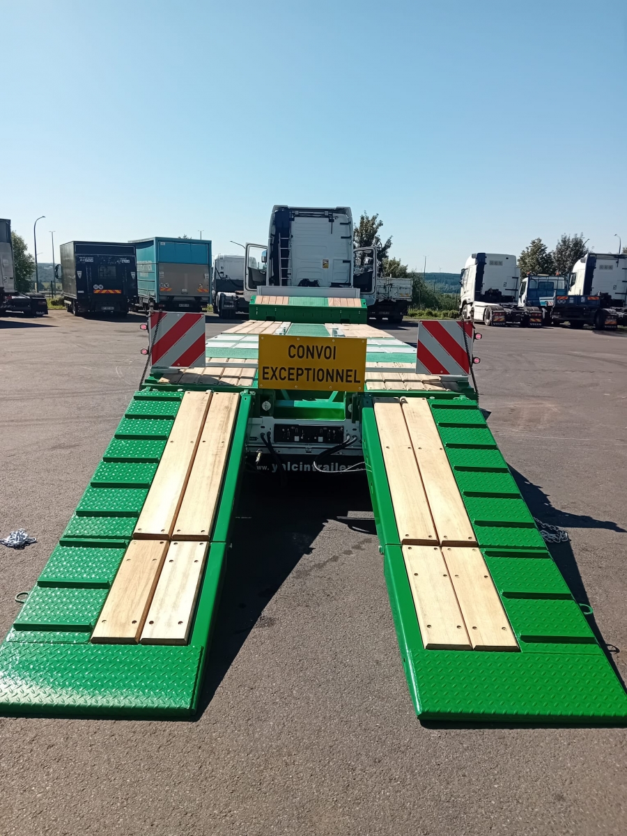  Auflieger - YALCIN Semi-remorque à plateau bas 9M30 + 3M (Belgique - Europe) - Houffalize Trading s.a.