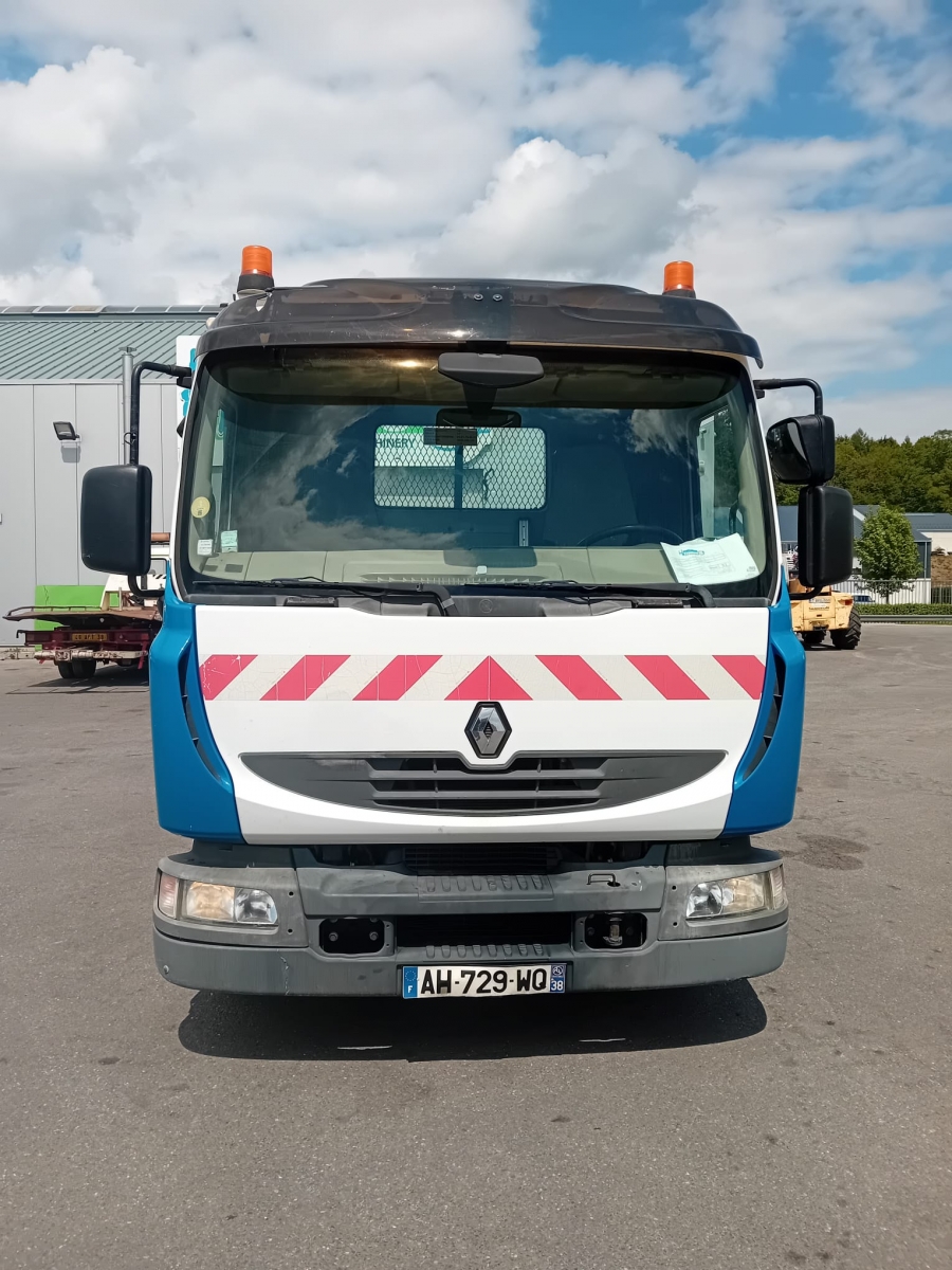 Vente occasion  Porteur - Renault Midlum 180dxi benne (Belgique - Europe) - Houffalize Trading s.a.