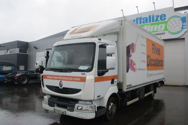 Unidades de camiones - RENAULT MIDLUM 180DXI  CAMION FOURGON (Belgique - Europe) - Houffalize Trading s.a.