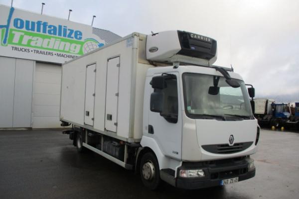 Vente occasion Porteur - RENAULT MIDLUM  Camion frigo (Belgique - Europe) - Houffalize Trading s.a.