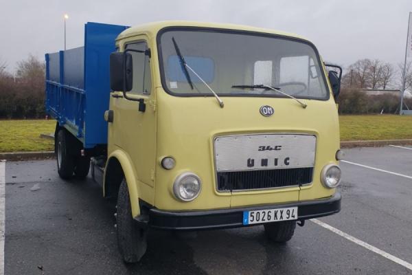 Vente occasion Porteur - UNIC OM 3401162  CAMION BENNE (Belgique - Europe) - Houffalize Trading s.a.