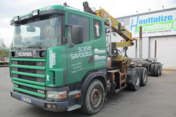 Vente occasion Porteur - SCANIA R144-530  G - Diebolt crane (Belgique - Europe) - Houffalize Trading s.a.