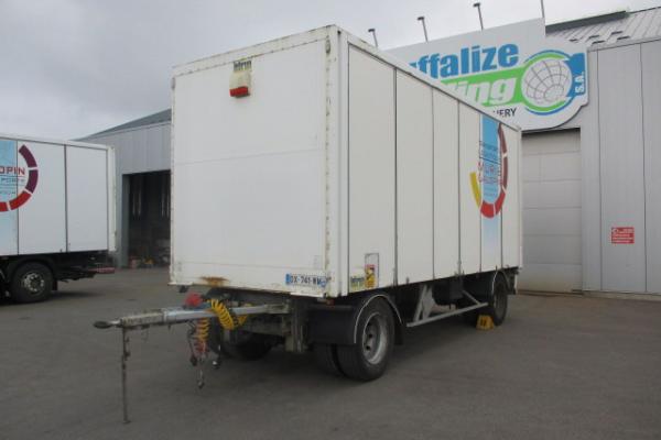 Vente occasion Remorque - FRUEHAUF  BOX FERME remorque  fourgon (Belgique - Europe) - Houffalize Trading s.a.