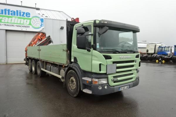 Vente occasion Porteur - SCANIA P380 8X4  PLATEAU GRUE (Belgique - Europe) - Houffalize Trading s.a.