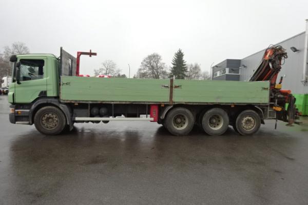 Vente occasion Porteur - SCANIA P380 8X4  PLATEAU GRUE (Belgique - Europe) - Houffalize Trading s.a.