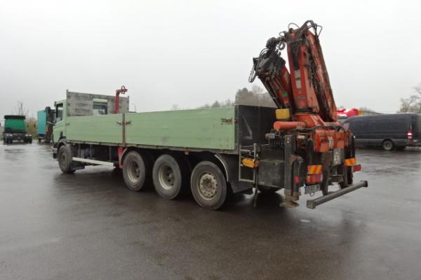 Vente occasion Porteur - SCANIA P380 8X4  PLATEAU GRUE (Belgique - Europe) - Houffalize Trading s.a.