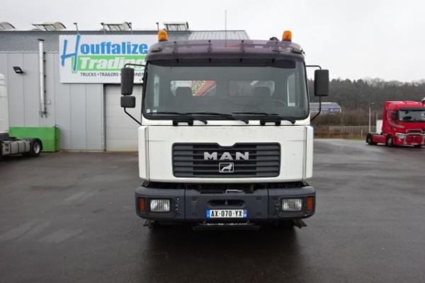 Vente occasion Porteur - MAN 26.364  Camion plateau F2000 (Belgique - Europe) - Houffalize Trading s.a.