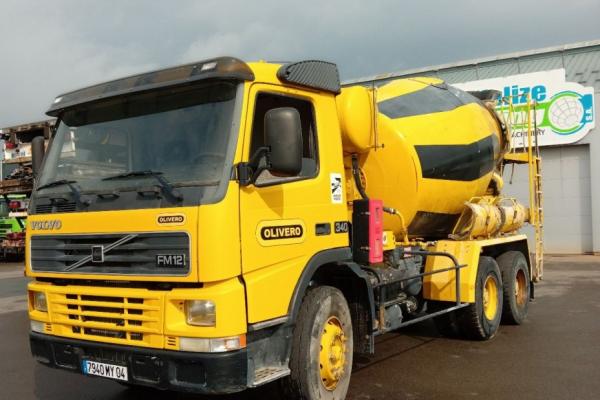 Vente occasion Porteur - VOLVO FM12.340  CAMION TOUPIE A BETON (Belgique - Europe) - Houffalize Trading s.a.