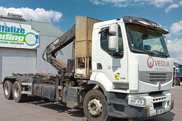 Second hand saleTruck units - RENAULT Premium 450  Camion benne amovible (Belgique - Europe) - Houffalize Trading s.a.