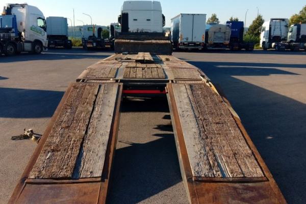 Vente occasion Remorque - KAISER 2 AXLES FULL STEEL SUSPENSION  Porte engins (Belgique - Europe) - Houffalize Trading s.a.