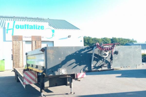 Vente occasion Remorque - KAISER 2 AXLES FULL STEEL SUSPENSION  Porte engins (Belgique - Europe) - Houffalize Trading s.a.