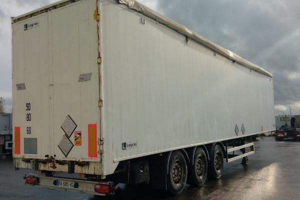 Vente occasion Remorque - LEGRAS FOND-MOUVANT  REMORQUE BACHEE (Belgique - Europe) - Houffalize Trading s.a.
