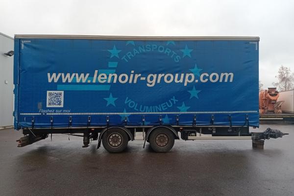 Vente occasion Remorque - FRUEHAUF 2 ESSIEUX - 60 m³  REMORQUE BACHEE (Belgique - Europe) - Houffalize Trading s.a.
