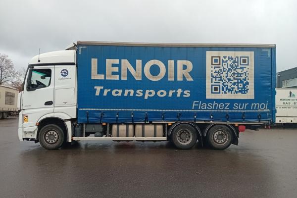 Vente occasion Porteur - MERCEDES BENZ ACTROS 2545  CAMION BACHE (Belgique - Europe) - Houffalize Trading s.a.