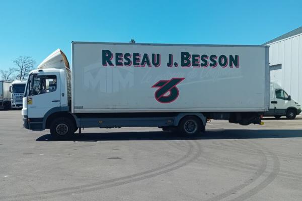 Vente occasion Remorque - MERCEDES Atego 1222  CAMION FOURGON (Belgique - Europe) - Houffalize Trading s.a.