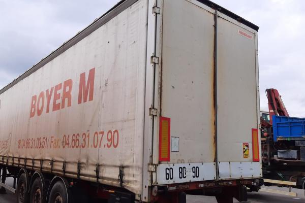 Vente occasion Remorque - FRUEHAUF TX34CSK9EAA  Semi-remorque bachee (Belgique - Europe) - Houffalize Trading s.a.