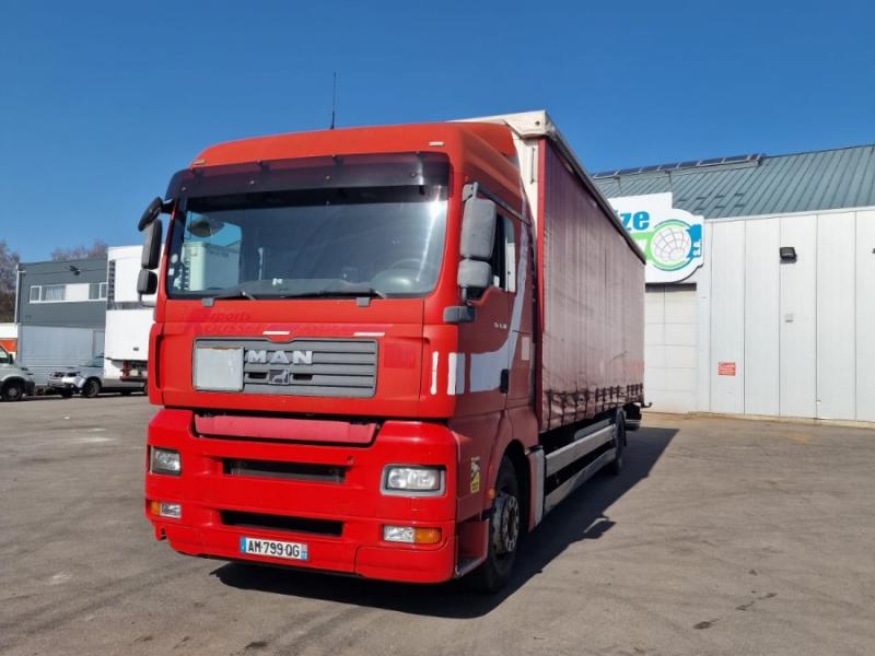 Vente occasion Porteur - MAN TGA 16.380  Curtainsider (Belgique - Europe) - Houffalize Trading s.a.