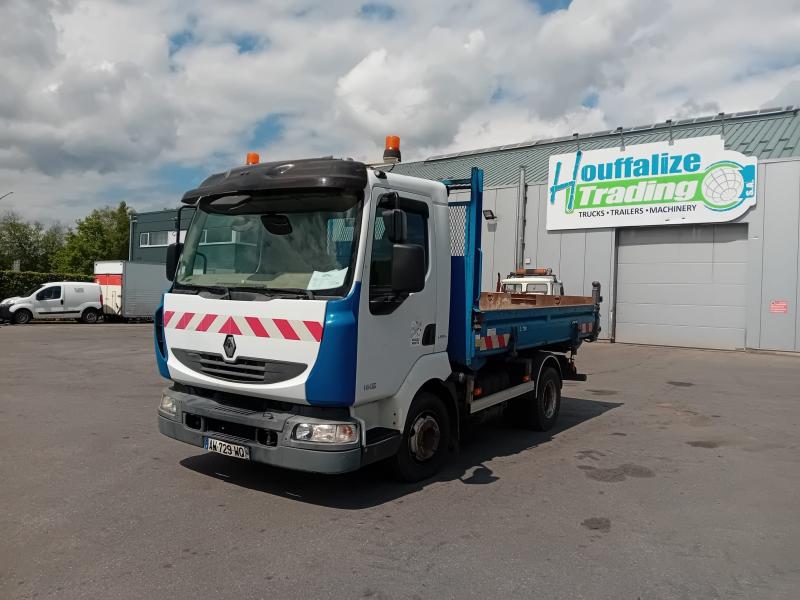 Vente occasion Porteur - Renault Midlum 180dxi benne (Belgique - Europe) - Houffalize Trading s.a.
