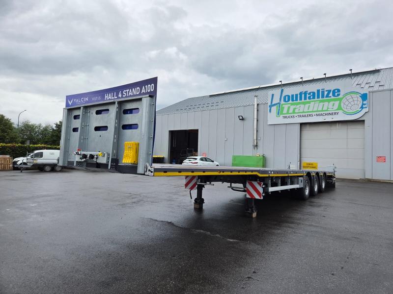 Vente occasion Remorque - YALCIN Semi remorque plateau 3 essieux (Belgique - Europe) - Houffalize Trading s.a.
