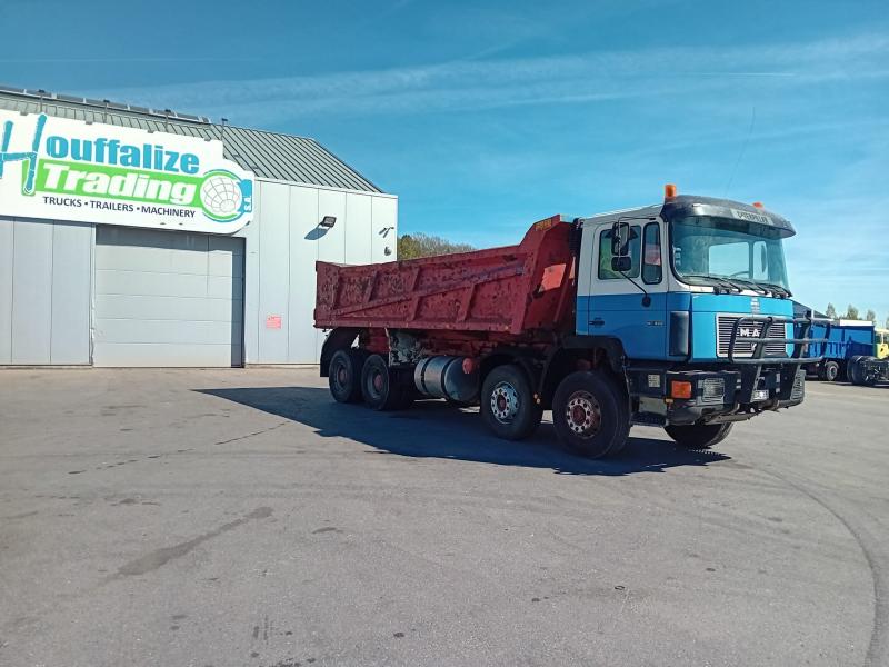 Vente occasion Porteur - MAN 33.422 Camion Benne 8x4 (Belgique - Europe) - Houffalize Trading s.a.