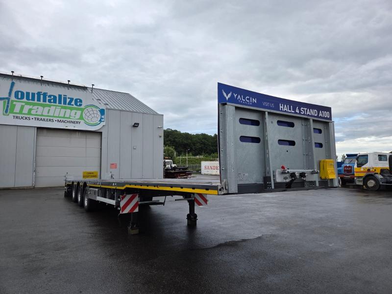 Vente occasion Remorque - YALCIN Semi remorque plateau 3 essieux (Belgique - Europe) - Houffalize Trading s.a.