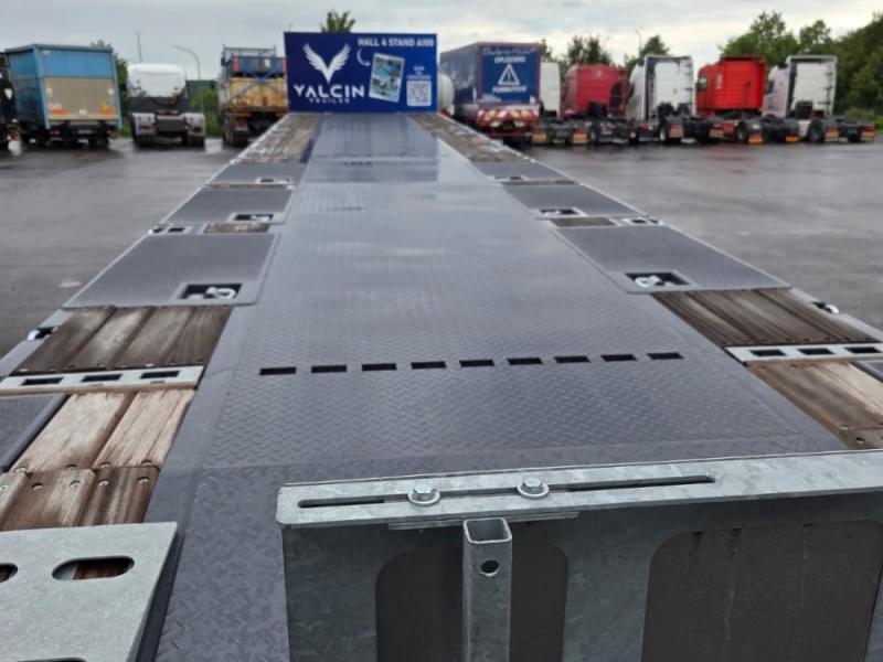 Vente occasion Remorque - YALCIN Semi remorque plateau 3 essieux (Belgique - Europe) - Houffalize Trading s.a.